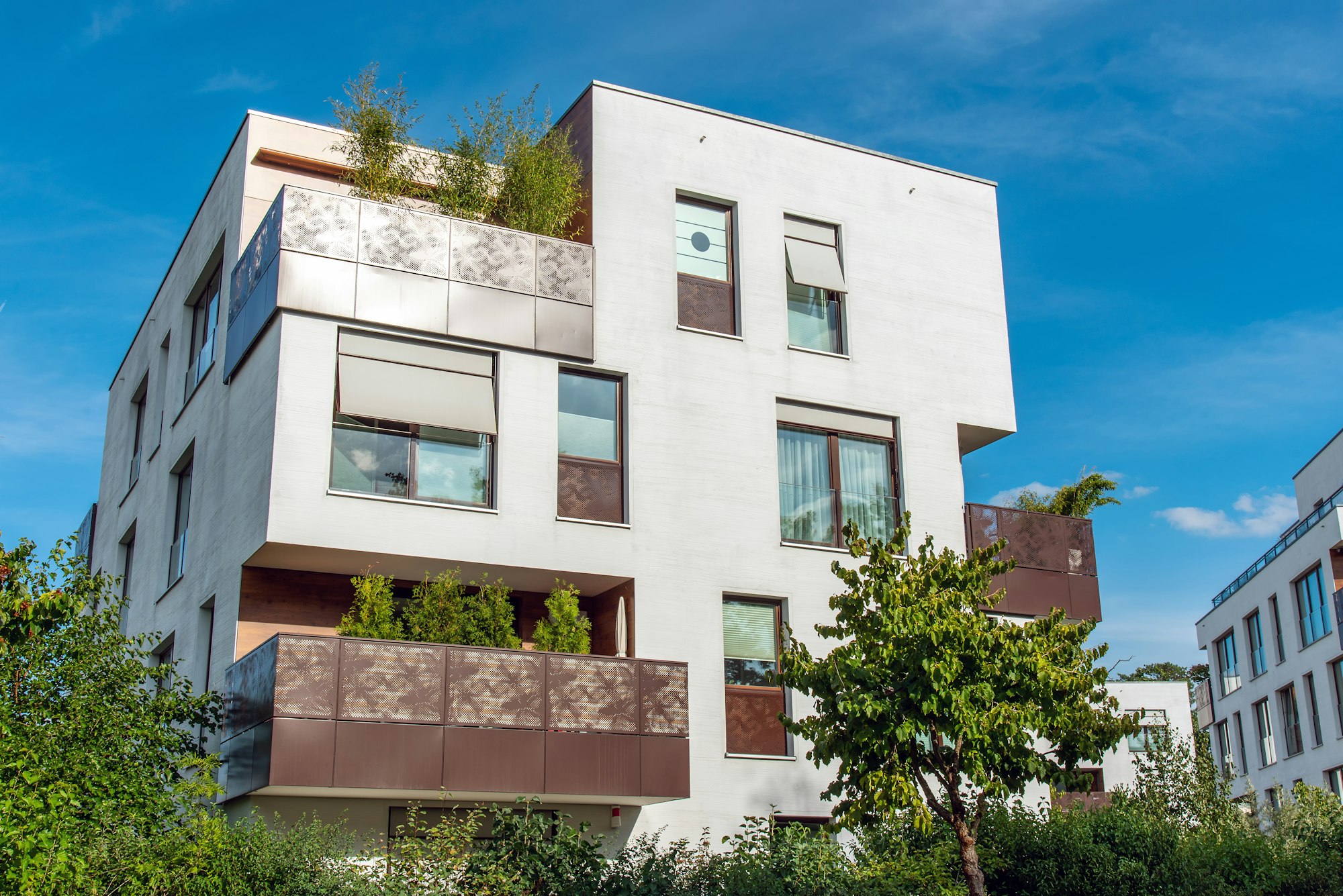 Immobilie Es Rafal Palma de Mallorca modernes Apartmenthaus mit Balkonen